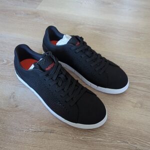 SWIMS Mens Black Lace Up Low Top Sneaker Shoes Size 11